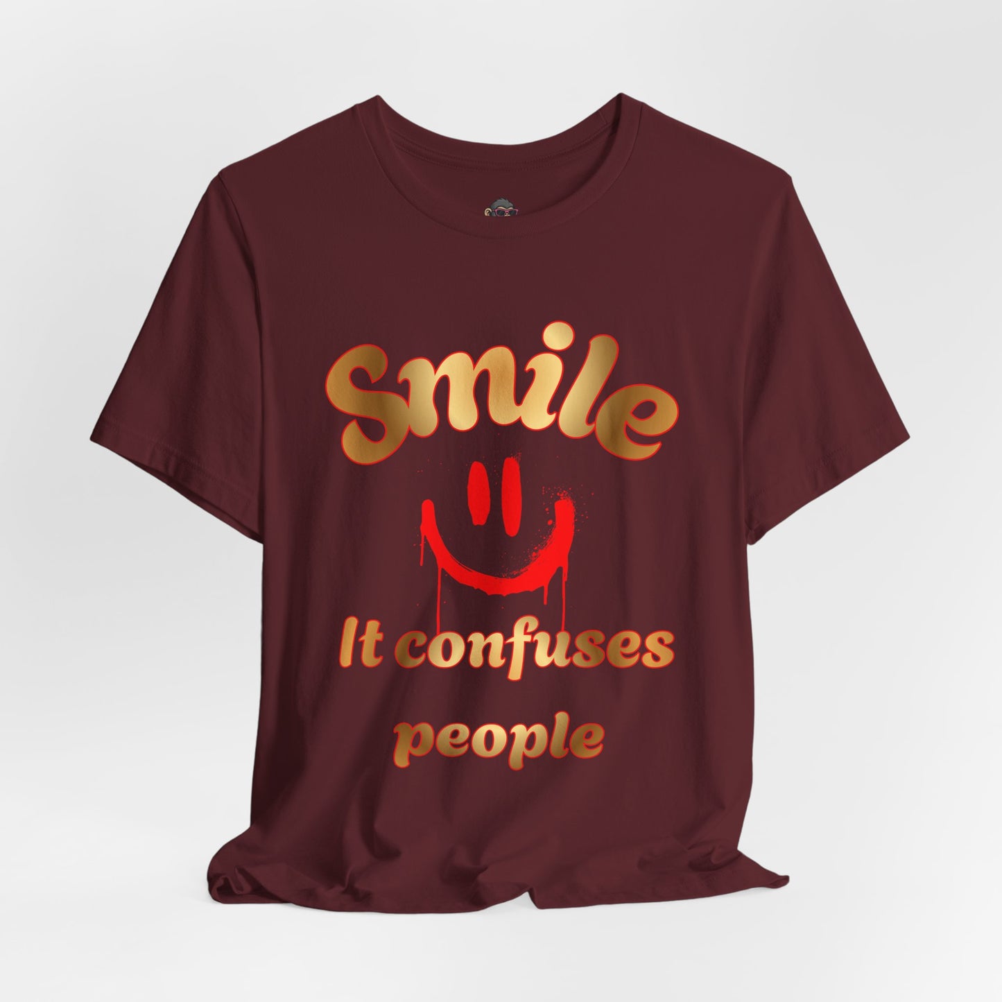 Smile It Confuses People Tee — Funny Smiley Graphic T-Shirt