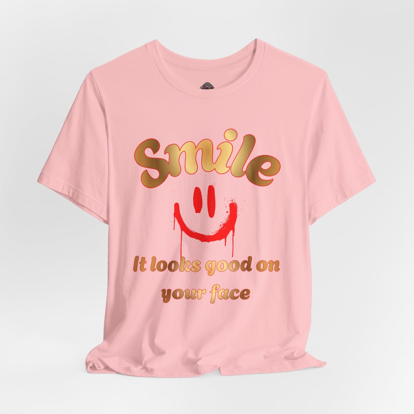 Smile Tee — "Smile, It Looks Good On Your Face" Positive Graphic T-Shirt