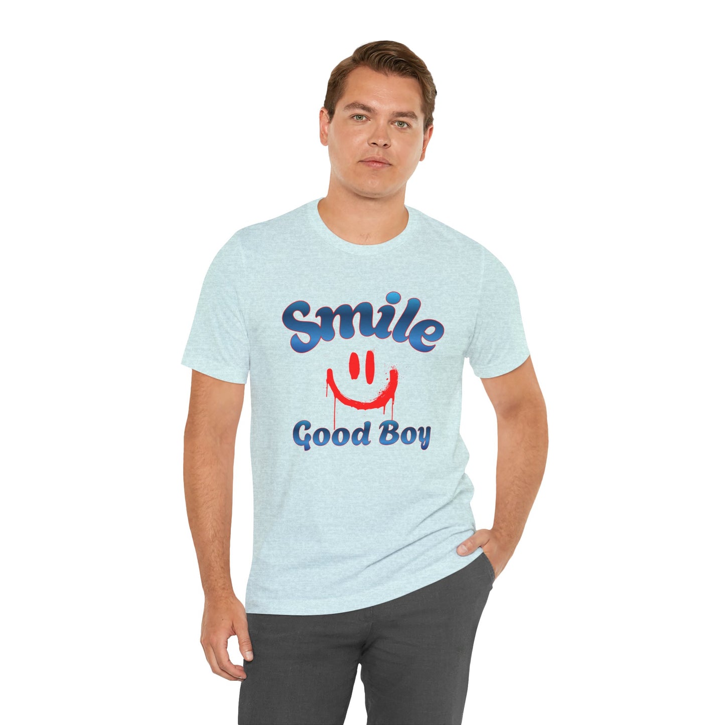 Smile Good Boy Tee — Retro Smiley Graphic T‑Shirt