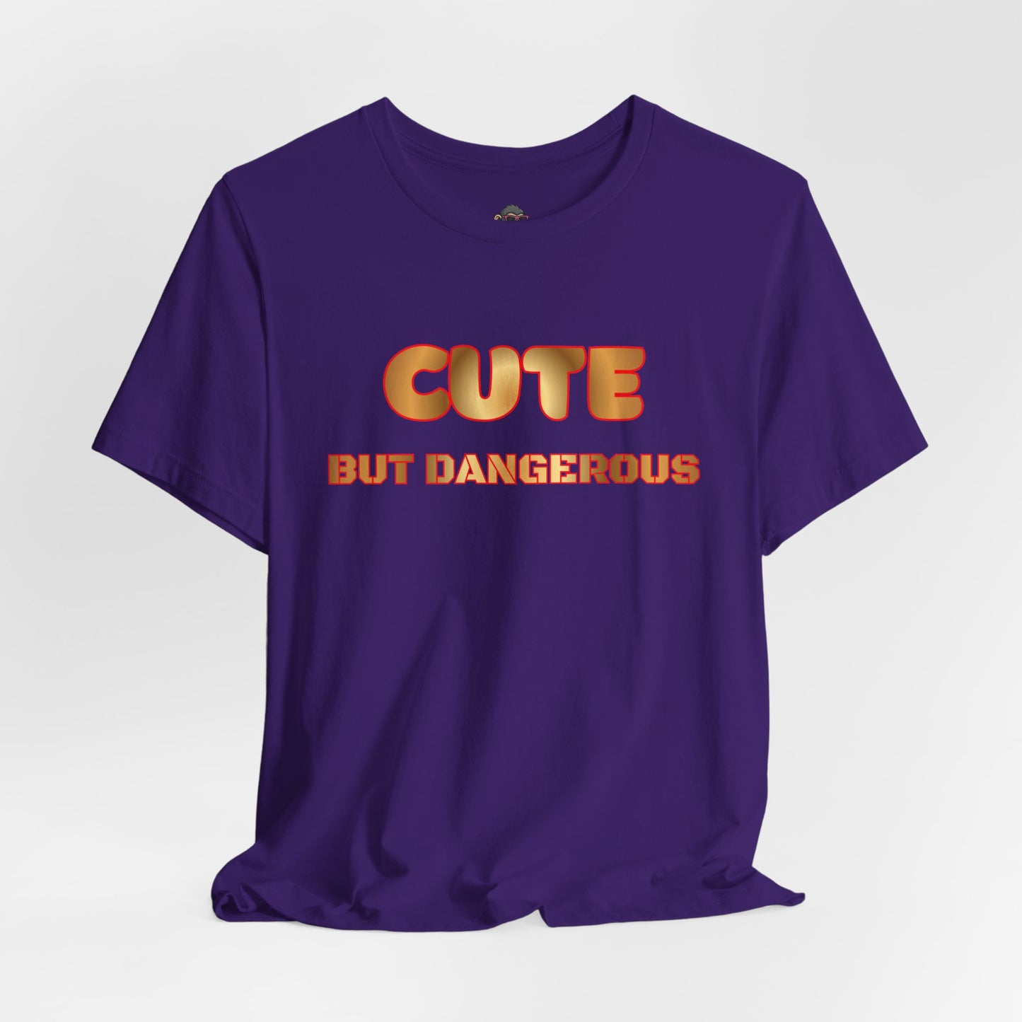 Cute But Dangerous T‑Shirt — Bold Retro Text Graphic Tee