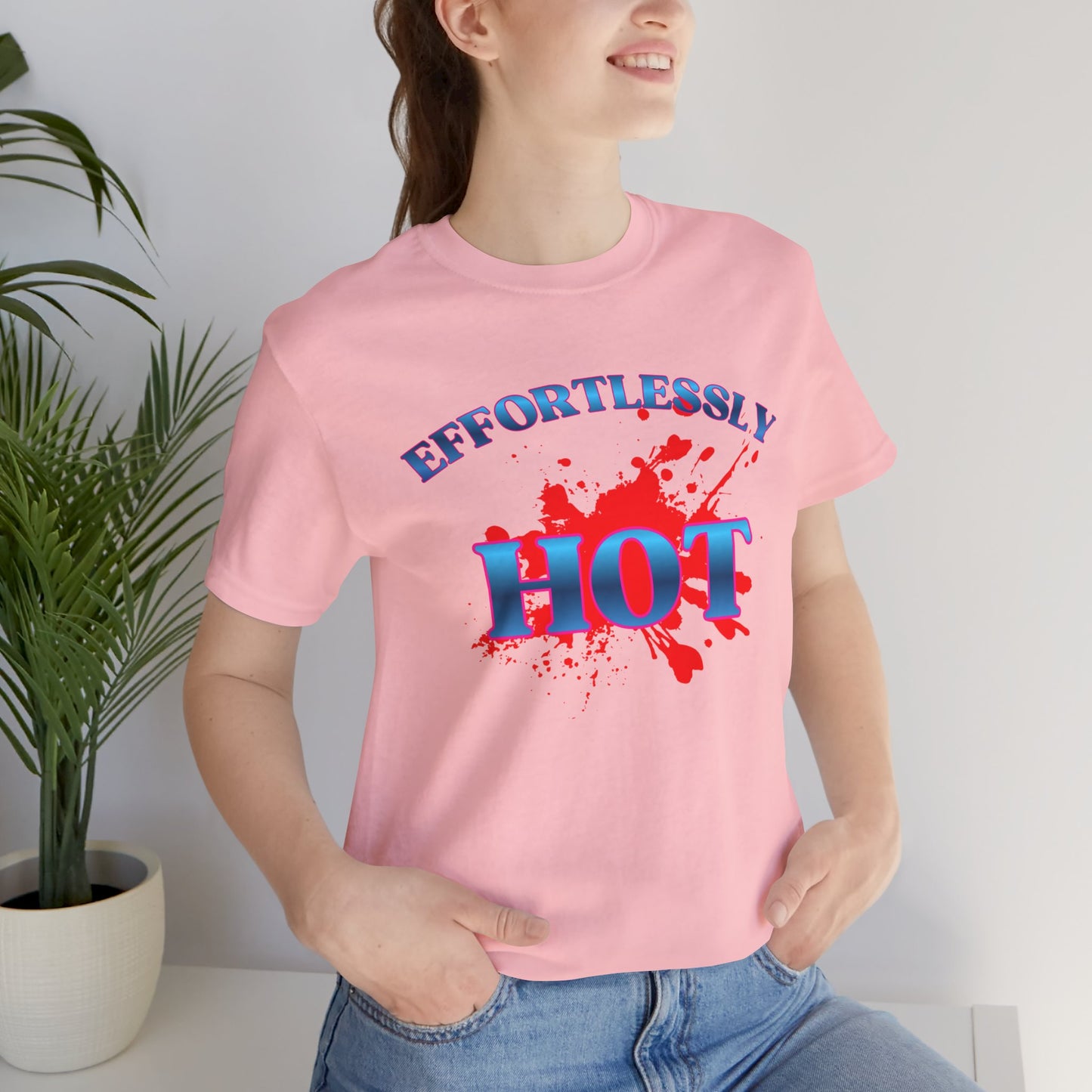 Effortlessly HOT Graphic Tee — Funny Retro Splash Design