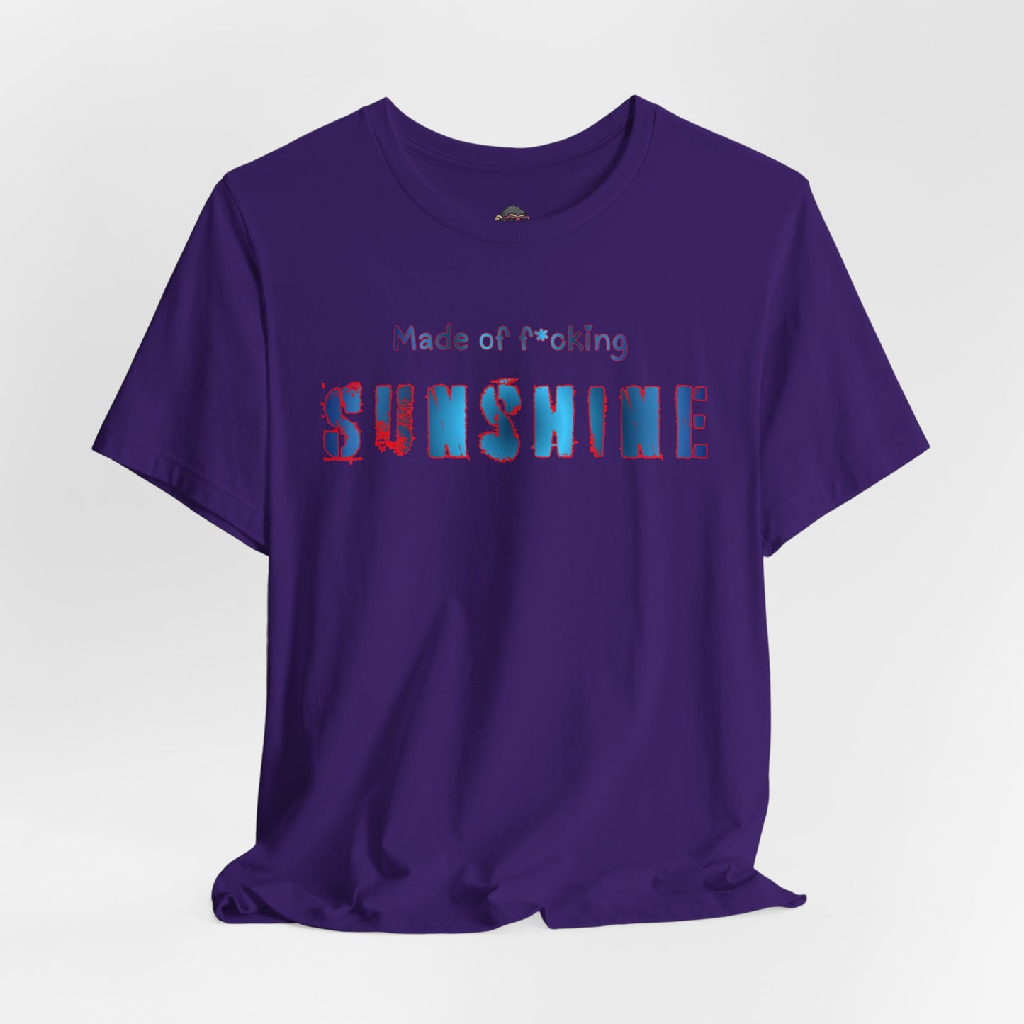Made of F*cking Sunshine T‑Shirt — Bold Colorful Typography Tee