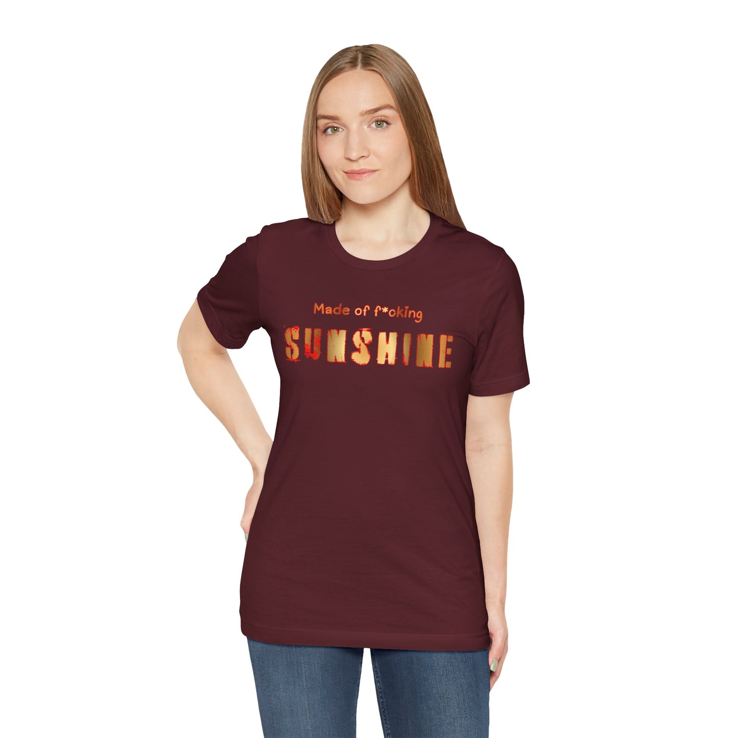 Sunshine Graphic Tee — "Made of F*cking Sunshine" Bold Text T-Shirt