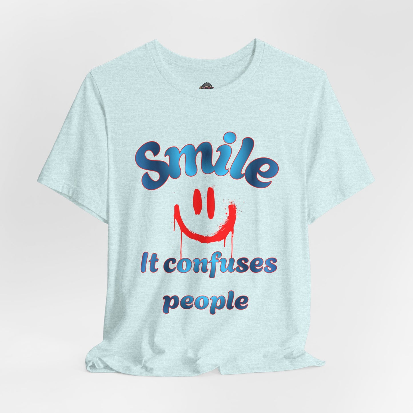 Smile It Confuses People Tee — Retro Smiley Graphic T-Shirt