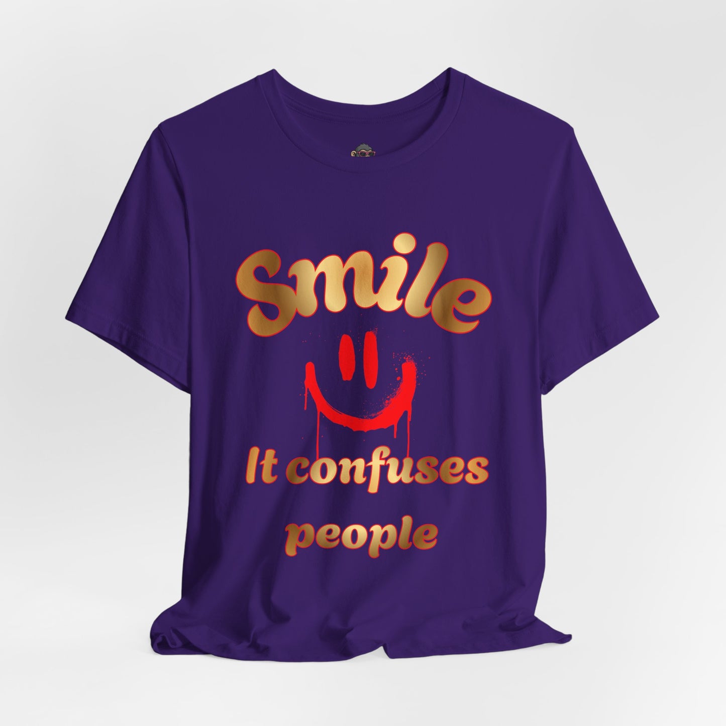 Smile It Confuses People Tee — Funny Smiley Graphic T-Shirt