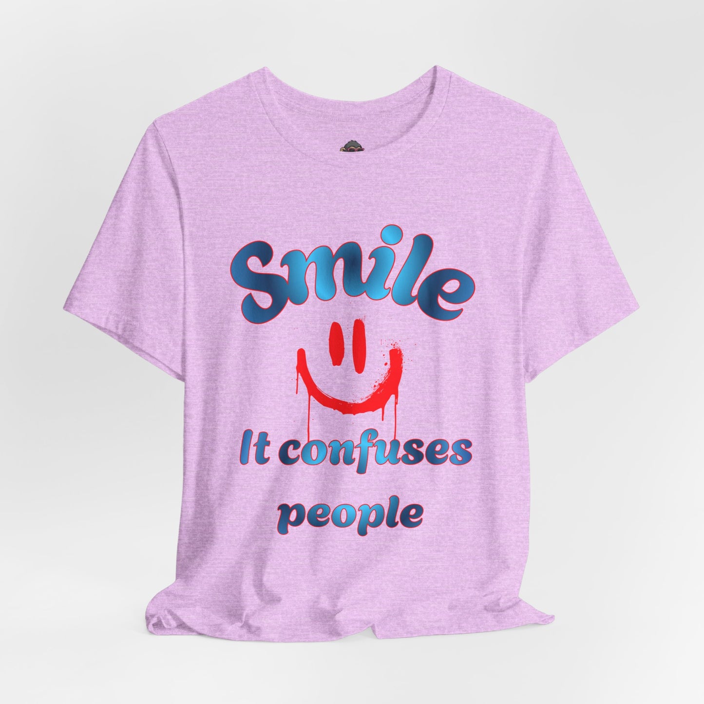 Smile It Confuses People Tee — Retro Smiley Graphic T-Shirt