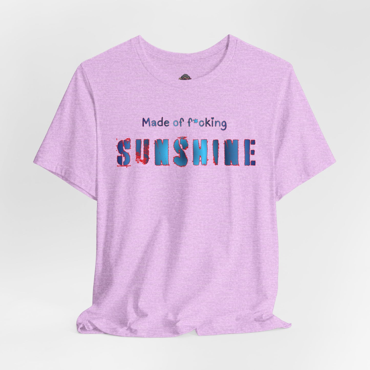Made of F*cking Sunshine T‑Shirt — Bold Colorful Typography Tee