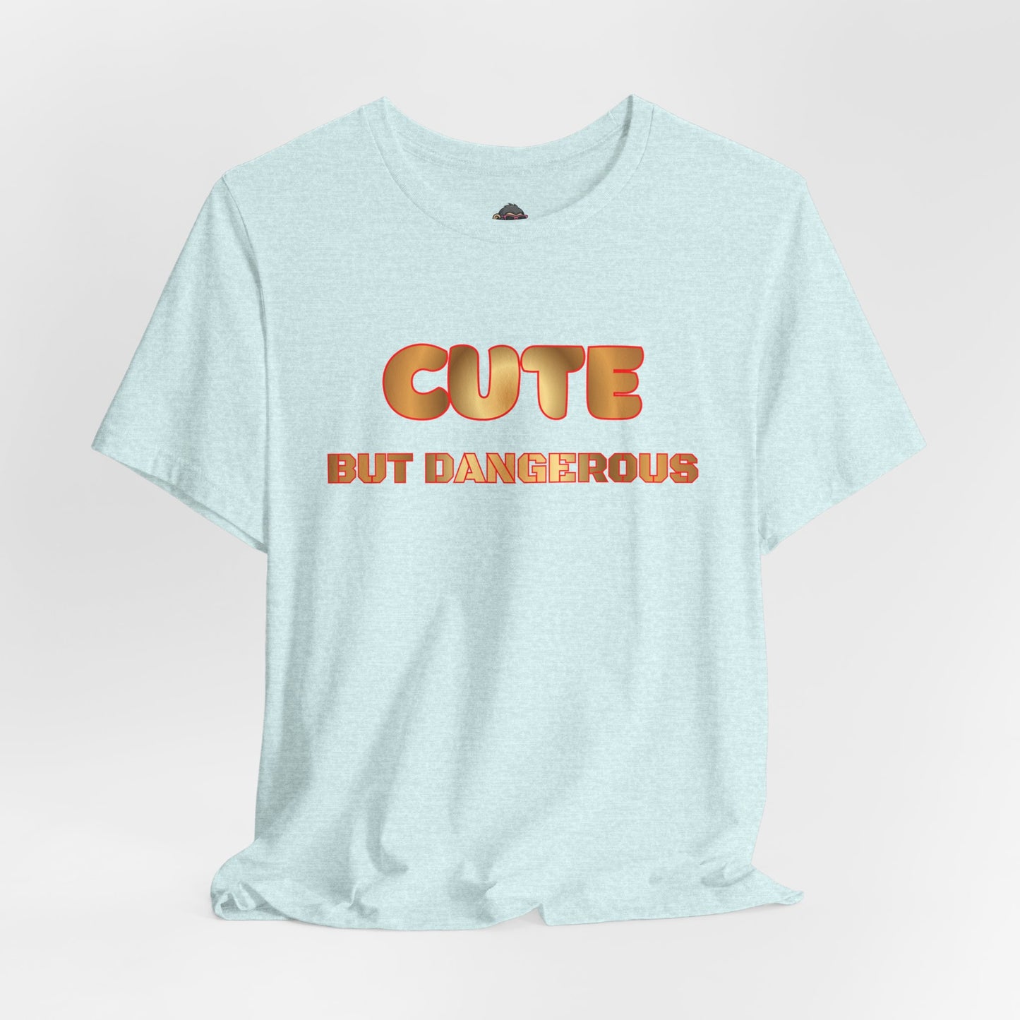Cute But Dangerous T‑Shirt — Bold Retro Text Graphic Tee
