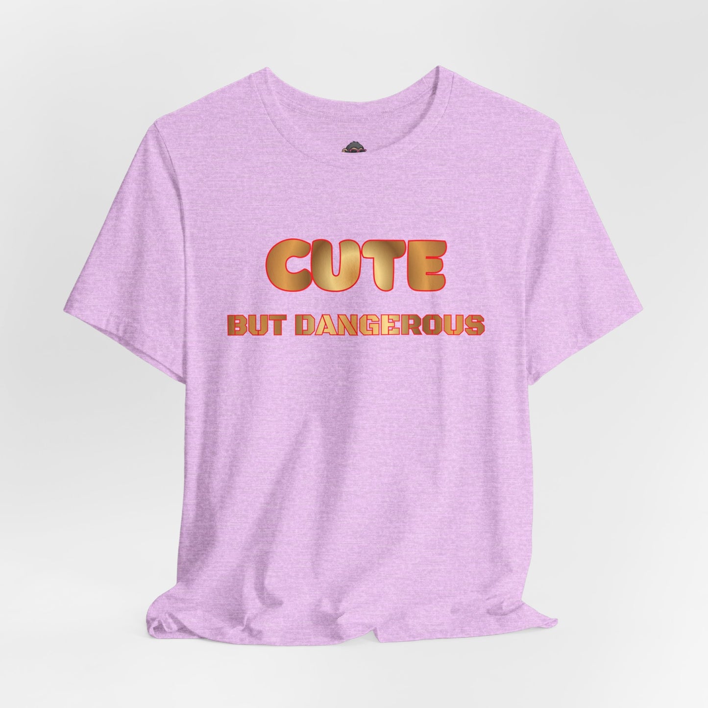 Cute But Dangerous T‑Shirt — Bold Retro Text Graphic Tee